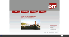 Desktop Screenshot of ott-kunststoffe.com